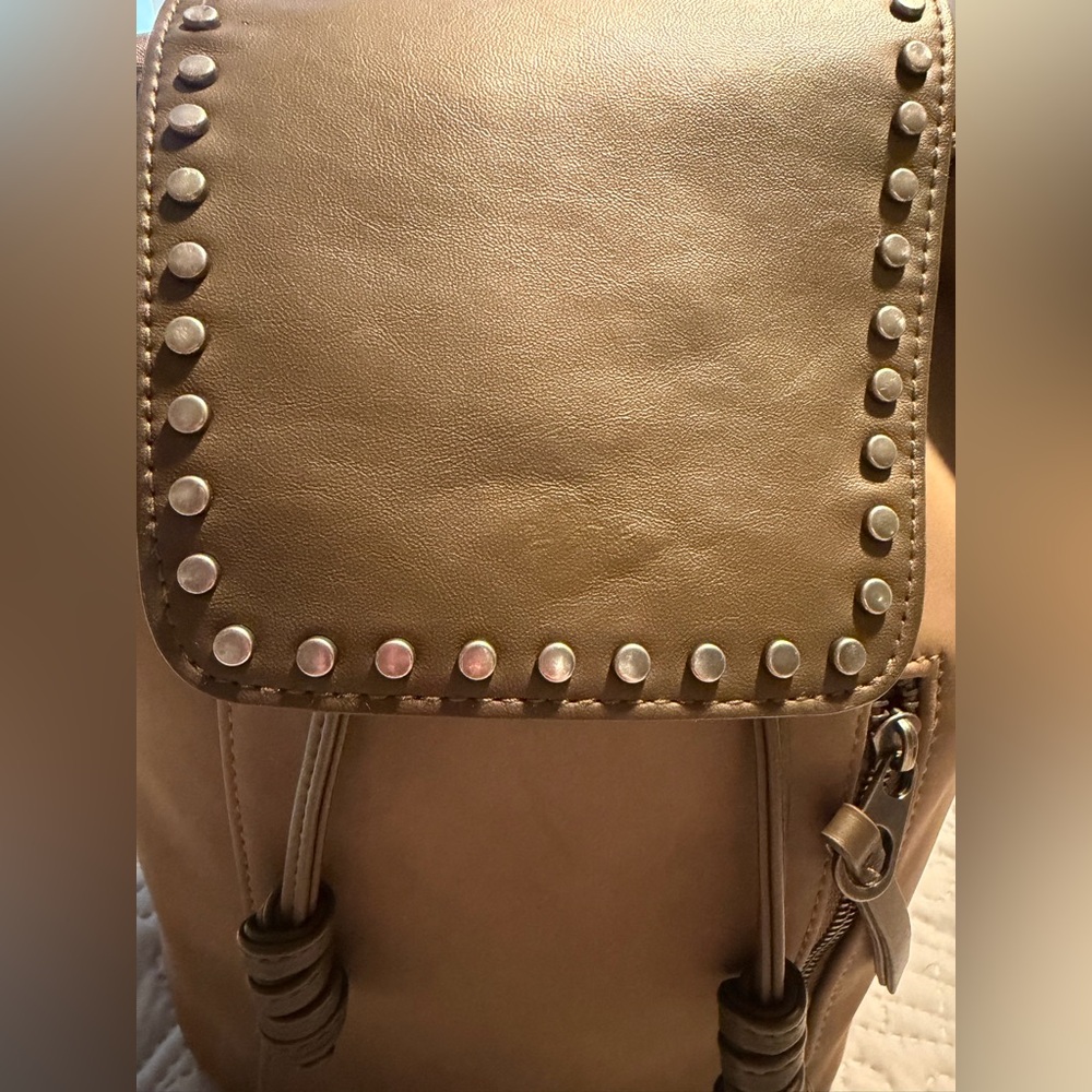 Universal Thread Studded Flap Drawstring Backpack… - image 3